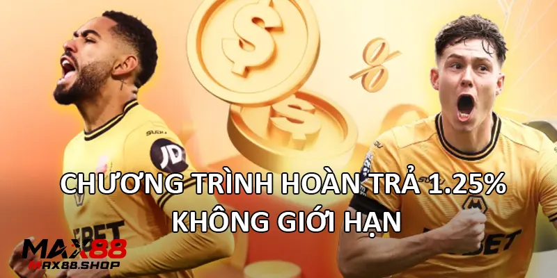 chuong trinh hoan tra 1 25 khong gioi han Chương trình hoàn trả 1.25% không giới hạn